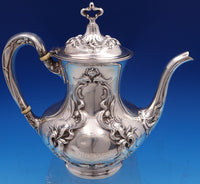 Eton by Wallace Sterling Silver Coffee Pot Large Art Nouveau #1160 8" (#8401)
