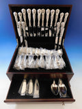Dorothy Vernon by Whiting Sterling Silver Flatware Set 8 Service 68 pcs Dinner