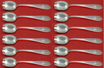 Mount Vernon by Lunt Sterling Silver Ice Cream Dessert Fork Set 12 pcs 6" Custom
