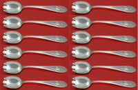 Mount Vernon by Lunt Sterling Silver Ice Cream Dessert Fork Set 12 pcs 6" Custom