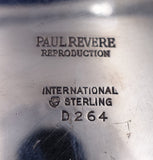 International Paul Revere 1810 Sterling Silver Punch Bowl D264 14.5" #4342-2