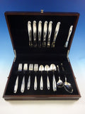 Silver Sculpture by R&B Sterling Flatware Set Service Mid-Century Modern 33 Pcs