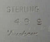 Durham Sterling Silver Serving Platter with Grapes and Leaves #495 (#2399)