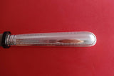 Perlinato by Fina-Italy Sterling Silver Salad Serving Fork w/Horn 9" New