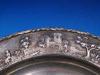 Repousse by Kirk & Son Inc 925/1000 Silver Architectural Plate 2703 12.5" #8383