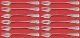 Fontainebleau by Gorham Sterling Silver Cocktail Fork Set 12 pieces 6"