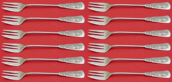 Fontainebleau by Gorham Sterling Silver Cocktail Fork Set 12 pieces 6"