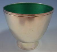 Towle Sterling Silver Punch Bowl and Cups with Turquoise Enamel (#1392)