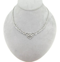 18k White Gold 4.5ct Genuine Natural Diamond Necklace (#J2981)