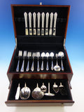 Dancing Flowers by Reed and Barton Sterling Silver Flatware Set 8 Service 47 pcs