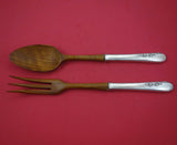 Blossom Time by International Sterling Silver Salad Serving Set w/ olive 11"