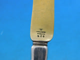 Lap Over Edge Acid Etched by Tiffany Sterling Dessert Knife GW HHAS w/ Grapes