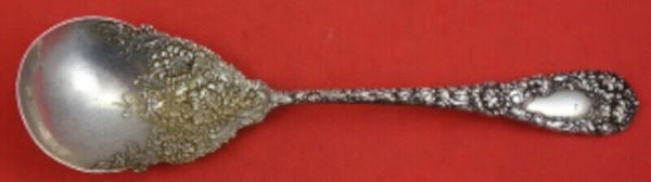 Chrysanthemum by Durgin Sterling Silver Berry Spoon Narrow Bowl 9" Serving