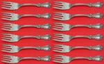 Burgundy by Reed and Barton Sterling Silver Salad Fork Set 12 pieces 6 1/2"