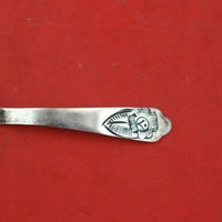 Sanborns Mexican Mexico Sterling Silver Salt Spoon with Flower 2 1/8" Heirloom