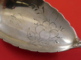 Repousse by James R. Armiger Sterling Silver Berry Spoon Scalloped Flower Motif
