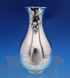 Grape by E. Dragsted Danish Sterling Silver Vase 3-D Grapes #176 4 1/4" (#8475)