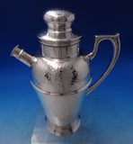 Apollo by Bernard Rice's Sons Inc Silverplate Martini Set 9pc Hammered (#7136)