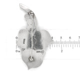 Sterling Kalo Three Leaf Medium Pin w/ Beads Handwrought by Bjarne Axness #J6832