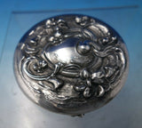 Violet by Unknown Sterling Silver and Cut Crystal Dresser Jar circa 1920 (#5907)