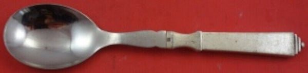 Pyramid by Georg Jensen Sterling Silver Salad Serving Spoon HH WS Long 8 3/8"