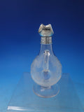 Hawk Oil Cruet with Cut Glass and Sterling Silver Lid and Spout c.1910 (#6025)