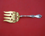 Les Cinq Fleurs by Reed and Barton Sterling Silver Fish Serving Fork GW Pierced