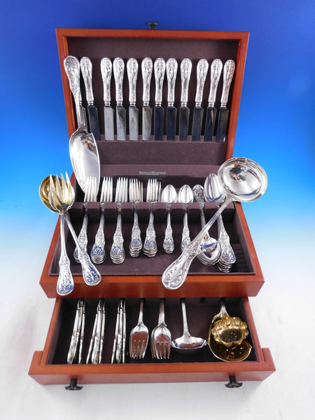 Saratoga by Tiffany & Co. Sterling Silver Flatware Set for 12 Service 91 pieces