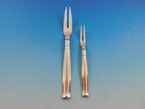 Lotus by Sorensen Danish Sterling silver Flatware Set 12 Service 102 pcs Dinner