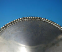Beaded by Unknown Sterling Silver and Cut Glass Tea Caddy 4" x 3" c.1915 (#5406)