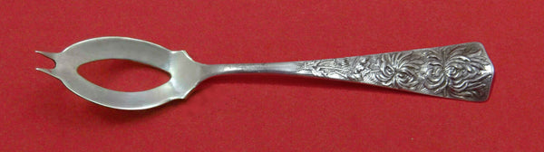 Chrysanthemum by Shiebler Sterling Silver Olive Spoon Ideal Custom Made 5 3/4"