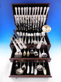 Chrysanthemum by Durgin Sterling Silver Flatware Set for 12 Service 154 Pieces