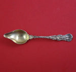Heraldic by Durgin Sterling Silver Melon Spoon Goldwashed Blunt Nose 5 3/4"