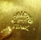 14k Gold Hand Painted Portrait Ring with Genuine Natural Diamond (#J3441)