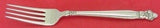 Silver Poppy by Lunt Sterling Silver Regular Fork 7 1/4"
