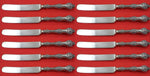 Old Orange Blossom by Alvin/Gorham Sterling Silver Dinner Knife blunt Set of 12