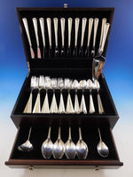 Royal Satin by Wallace Sterling Silver Flatware Set for 12 Service 63 Pieces