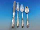 Sweetheart Rose By Lunt Sterling Silver Regular Size Place Setting(s) 4pc