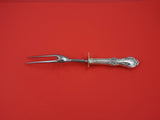 Wild Rose by International Sterling Silver Steak Carving Fork w/ guard 8 3/4"