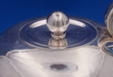 Cosmos by Georg Jensen Sterling Silver Tea Set 5pc with Wood Handles (#8798)