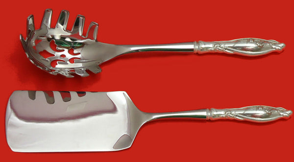 Mille Fleurs by International Sterling Italian Pasta Server Set 2pc HHWS  Custom