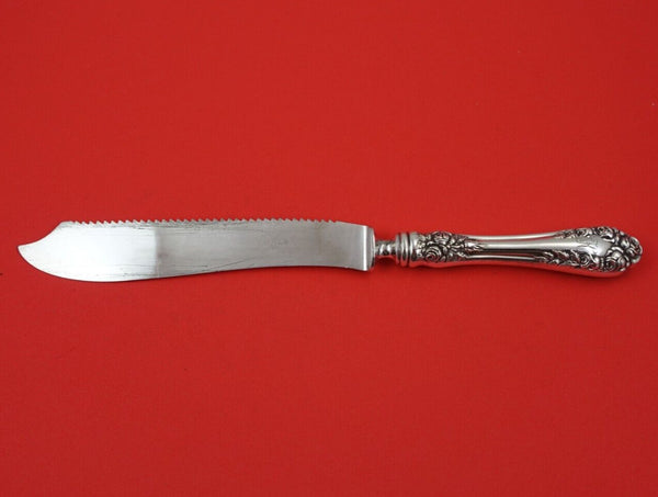 Rose by Wallace Sterling Silver Cake Saw HH w/Silverplate Serrated Blade 10 1/4"