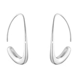 Offspring by Georg Jensen Sterling Silver Earrings Earhoops Open - New