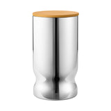 Alfredo by Georg Jensen Stainless Steel Canister Medium Yellow Lid Modern -NOS