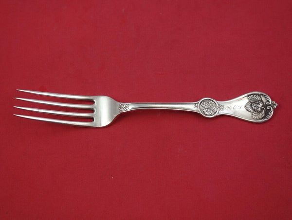 Strawberry by Durgin Coin Silver Regular Fork 7 1/8"
