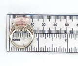 14k White Gold Large 10.85 Carat Genuine Natural Morganite Ring (#J6548)