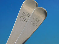 Antique Custom Engraved by Tiffany Sterling Silver Flatware Set Service 62 pcs
