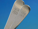 Antique Custom Engraved by Tiffany Sterling Silver Flatware Set Service 62 pcs