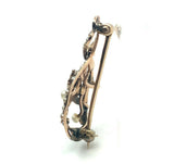 10k Yellow Gold Victorian Seed Pearl Flower Pin (#J5233)