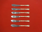Les Cinq Fleurs by Reed & Barton Sterling Trout Knife Set 6pc. HHWS Custom